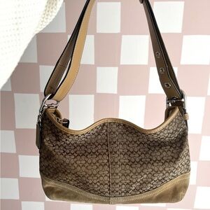 Y2K Coach Signature Jacquard Bag